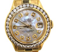 Rolex 18kt Gold Lady President 26mm Watch