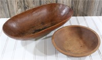 Pair of Wooden Bowls