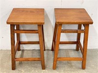 Wooden Counter Height Stools