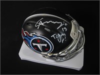 CHIDOBE AWUZIE SIGNED TITANS MINI HELMET COA