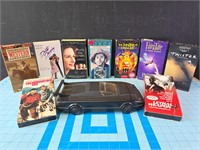 Asst VHS tapes and car rewinder