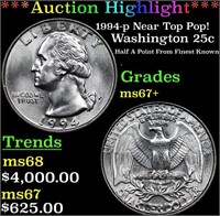 ***Auction Highlight*** 1994-p Washington Quarter