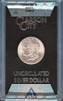 1884 CC Silver Dollar $1 MS61 VAM-2 Coin