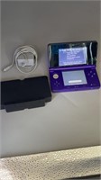 Nintendo 3DS Purple, Cradle & Power Adapter