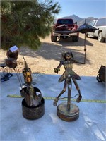 Pair of Metal Figurines