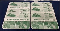 lot of 6 John Deere Paper Placemats