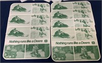 lot of 7 John Deere Paper Placemat  Advertising