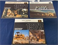 lot of 3 Worley Equipment Calendars,1977,1986