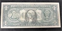 1977 $1 FRN ERROR Washington Portrait on Reverse