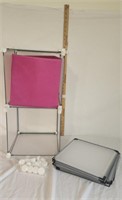 Build-Able Square Storage Shelves w/ Fabric Bin