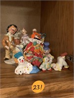 CLOWN FIGURINES