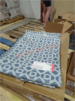 4 StyleWell 18" x 48" blue rugs