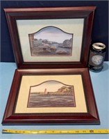 2-framed maritime prints. See pics for details