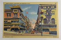 1947 Vintage Stamped PPC Postcard Grant Avenue!