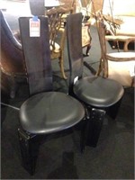 X2 Casabella Black Side Chair Modern