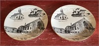 2 1982 Perry commemorative plates