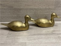 (2) Brass Ducks