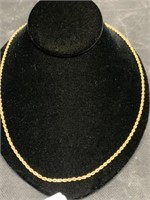 14 karat Gold Necklace, 21.75"l, 15.0 grams