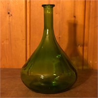 Green Glass Decanter Bottle