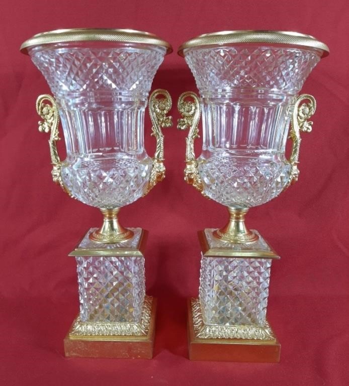 Pair of Neoclassical Style Ormolu-Mounted