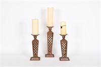 XL Metal Candle Holders