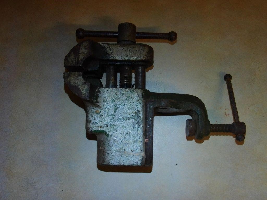 Antique Work Table Vice
