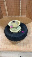 350/4  tire and wheel with extra wheel