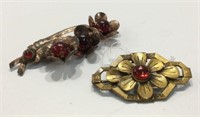 Two Brooches from the 1930's KJC