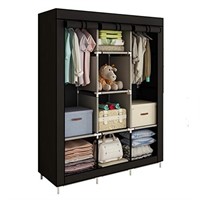 ACCSTORE Canvas Wardrobe Cupboard Clothes Storage