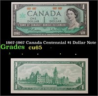 1867-1967 Canada Centennial $1 Dollar Note Grades