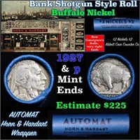 Buffalo Nickel Shotgun Roll in Old Bank Style 'Abb