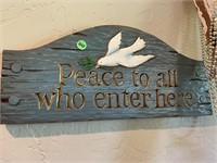 Peace wall plaque