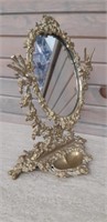Vintage Brass Tilting Mirror
