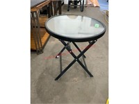 Glass Patio Side Table