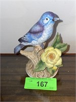 PORCELAIN BLUEBIRD BY ANDREA (CHIPPED BEAK)