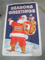 1957 poster  Atlantic gas 44" x 28"