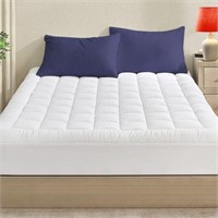 Queen Bed Mattress Cover, White