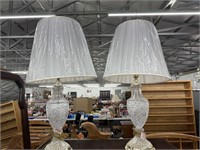 Heavy glass lamps