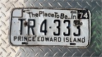 1974 PRINCE EDWARD ISLAND LICENCE PLATE