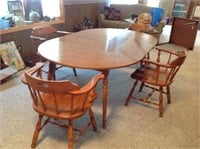 table, 48x77.5x28.5 w/2-15" leafs pictured