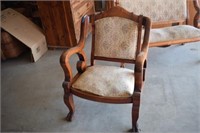 Victorian Claw Foot Chair