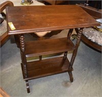 Vtg Three-Tier Occasional Table