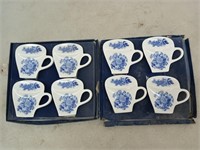 8 Spode tea bag coasters