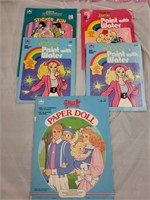 5 Barbie Coloring and Sticker Books