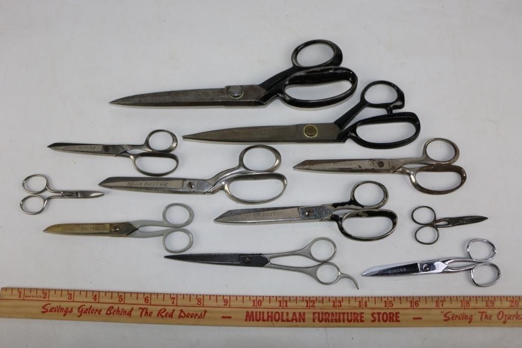 Lot of Scissors-Keen Kutter, Wiss, Singer & Others