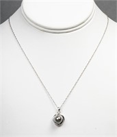 Silver Culture Tahitian Pearl Pendant Necklace