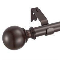 1  Classic Window Curtain Rod with Round Finials