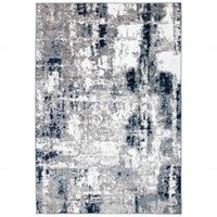 Abstract Blue 7 ft. 10 in. X 10 ft. Area Rug