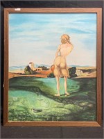 Painting On Canvas After Salvador Dali ‘Girl With