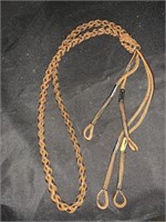 26 “ WOVEN LEATHER DUCK CALL LANYARD